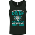 We Know Places Funny Diver Scuba Diving Mens Vest Tank Top Black