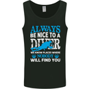 We Know Places Funny Scuba Diving Diver Mens Vest Tank Top Black