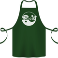 We Must Coexist World Peace Love Religion Hippy Cotton Apron 100% Organic Forest Green