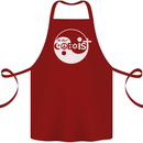 We Must Coexist World Peace Love Religion Hippy Cotton Apron 100% Organic Maroon