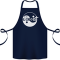 We Must Coexist World Peace Love Religion Hippy Cotton Apron 100% Organic Navy Blue