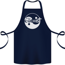 We Must Coexist World Peace Love Religion Hippy Cotton Apron 100% Organic Navy Blue