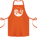 We Must Coexist World Peace Love Religion Hippy Cotton Apron 100% Organic Orange
