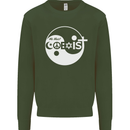 We Must Coexist World Peace Love Religion Hippy Kids Sweatshirt Jumper Forest Green