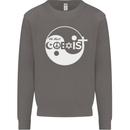 We Must Coexist World Peace Love Religion Hippy Mens Sweatshirt Jumper Charcoal