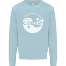 We Must Coexist World Peace Love Religion Hippy Mens Sweatshirt Jumper Light Blue