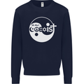 We Must Coexist World Peace Love Religion Hippy Mens Sweatshirt Jumper Navy Blue