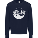 We Must Coexist World Peace Love Religion Hippy Mens Sweatshirt Jumper Navy Blue