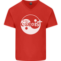 We Must Coexist World Peace Love Religion Hippy Mens V-Neck Cotton T-Shirt Red