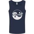 We Must Coexist World Peace Love Religion Hippy Mens Vest Tank Top Navy Blue