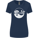 We Must Coexist World Peace Love Religion Hippy Womens Wider Cut T-Shirt Navy Blue