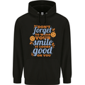 Wear Your Smile Feel Good Happy Joy Love Childrens Kids Hoodie Black