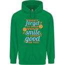 Wear Your Smile Feel Good Happy Joy Love Childrens Kids Hoodie Irish Green