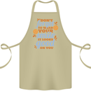 Wear Your Smile Feel Good Happy Joy Love Cotton Apron 100% Organic Khaki
