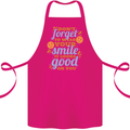 Wear Your Smile Feel Good Happy Joy Love Cotton Apron 100% Organic Pink