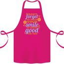 Wear Your Smile Feel Good Happy Joy Love Cotton Apron 100% Organic Pink