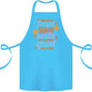 Wear Your Smile Feel Good Happy Joy Love Cotton Apron 100% Organic Turquoise