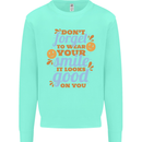 Wear Your Smile Feel Good Happy Joy Love Kids Sweatshirt Jumper Peppermint