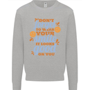 Wear Your Smile Feel Good Happy Joy Love Kids Sweatshirt Jumper Sports Grey
