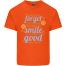 Wear Your Smile Feel Good Happy Joy Love Kids T-Shirt Childrens Orange