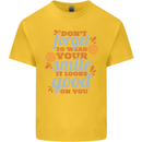Wear Your Smile Feel Good Happy Joy Love Kids T-Shirt Childrens Yellow