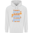Wear Your Smile Feel Good Happy Joy Love Mens 80% Cotton Hoodie White