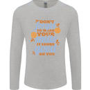 Wear Your Smile Feel Good Happy Joy Love Mens Long Sleeve T-Shirt Sports Grey