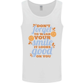 Wear Your Smile Feel Good Happy Joy Love Mens Vest Tank Top White