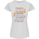 Wear Your Smile Feel Good Happy Joy Love Womens Petite Cut T-Shirt White