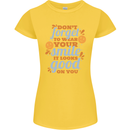 Wear Your Smile Feel Good Happy Joy Love Womens Petite Cut T-Shirt Yellow