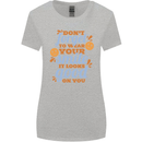 Wear Your Smile Feel Good Happy Joy Love Womens Wider Cut T-Shirt Sports Grey