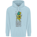 Weed Dont Drink & Drive Smoke and Fly Childrens Kids Hoodie Light Blue