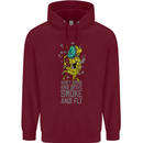 Weed Dont Drink & Drive Smoke and Fly Childrens Kids Hoodie Maroon