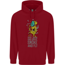 Weed Dont Drink & Drive Smoke and Fly Childrens Kids Hoodie Red