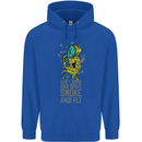 Weed Dont Drink & Drive Smoke and Fly Childrens Kids Hoodie Royal Blue