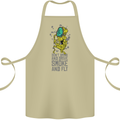 Weed Dont Drink & Drive Smoke and Fly Cotton Apron 100% Organic Khaki