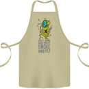 Weed Dont Drink & Drive Smoke and Fly Cotton Apron 100% Organic Khaki