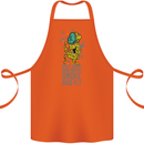 Weed Dont Drink & Drive Smoke and Fly Cotton Apron 100% Organic Orange