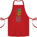 Weed Dont Drink & Drive Smoke and Fly Cotton Apron 100% Organic Red