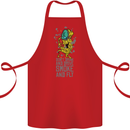 Weed Dont Drink & Drive Smoke and Fly Cotton Apron 100% Organic Red