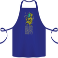Weed Dont Drink & Drive Smoke and Fly Cotton Apron 100% Organic Royal Blue