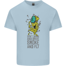 Weed Dont Drink & Drive Smoke and Fly Kids T-Shirt Childrens Light Blue