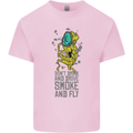 Weed Dont Drink & Drive Smoke and Fly Kids T-Shirt Childrens Light Pink