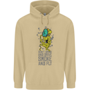 Weed Dont Drink & Drive Smoke and Fly Mens 80% Cotton Hoodie Sand
