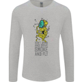 Weed Dont Drink & Drive Smoke and Fly Mens Long Sleeve T-Shirt Sports Grey