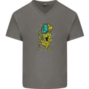 Weed Dont Drink & Drive Smoke and Fly Mens V-Neck Cotton T-Shirt Charcoal