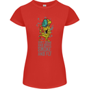 Weed Dont Drink & Drive Smoke and Fly Womens Petite Cut T-Shirt Red