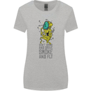 Weed Dont Drink & Drive Smoke and Fly Womens Wider Cut T-Shirt Sports Grey