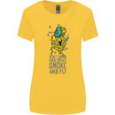 Weed Dont Drink & Drive Smoke and Fly Womens Wider Cut T-Shirt Yellow