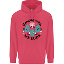 Weed Hanging With My Buds Cannabis Funny Childrens Kids Hoodie Heliconia